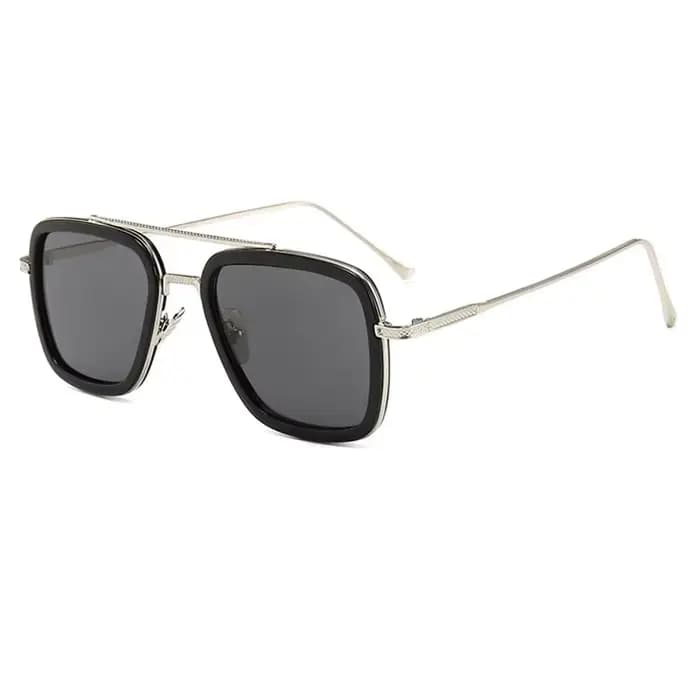 Marque Design Tony Stark carré lunettes de soleil pour hommes femmes mode Vintage classique plage voiture conduite UV400