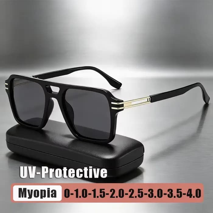 Nouvelles Lunettes de Soleil Myopie Double Pont Premium 2026 pour Hommes