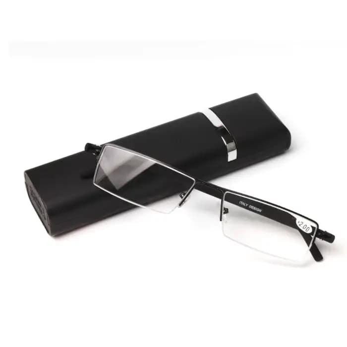 Étui à lunettes d'affaires de mode chaude hommes élégant Portable boîte