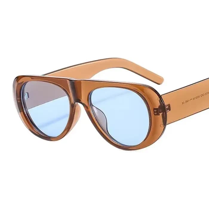Nouvelles lunettes de soleil ovales femmes hommes Cool marque concepteur