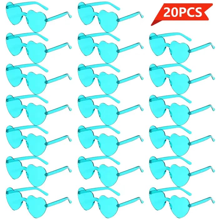 Lunettes de couleur gelée d'amour