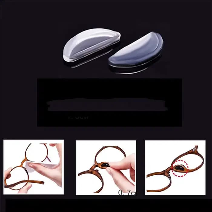 20 paire/ensemble D forme bâton sur Supports nasaux Invisible anti-dérapant lunettes plaquettes nasales accessoires