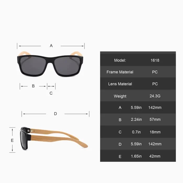 Lunettes de soleil en bambou écologiques pour un style de vie en plein air