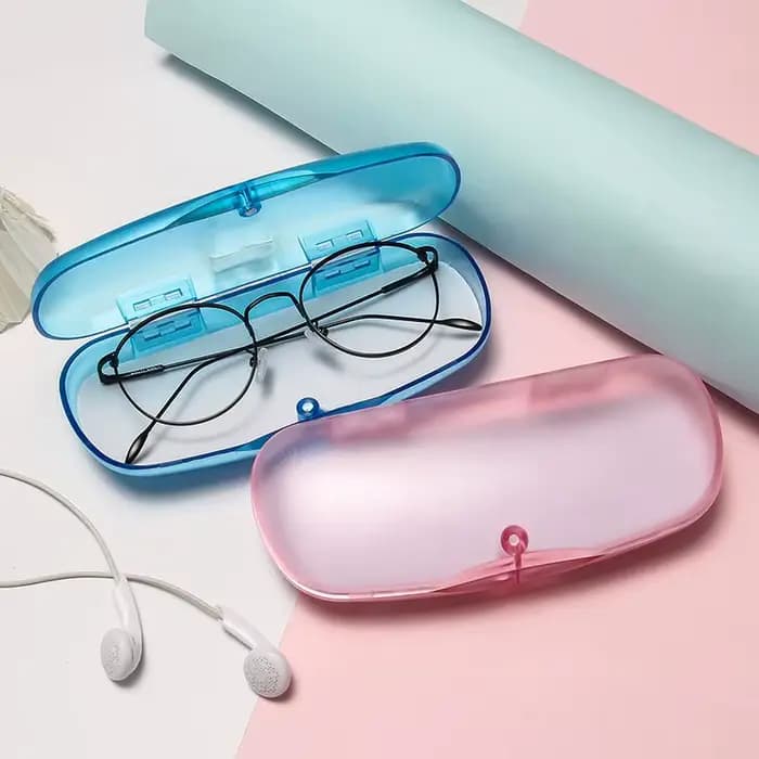 Étui à Lunettes Transparent en Plastique