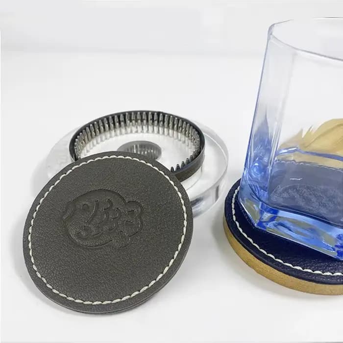 Modèle de découpe de conception de dessous de verre rond, moule de couteau de poinçonnage de bricolage, découpe personnalisée, plaque acrylique, 80mm