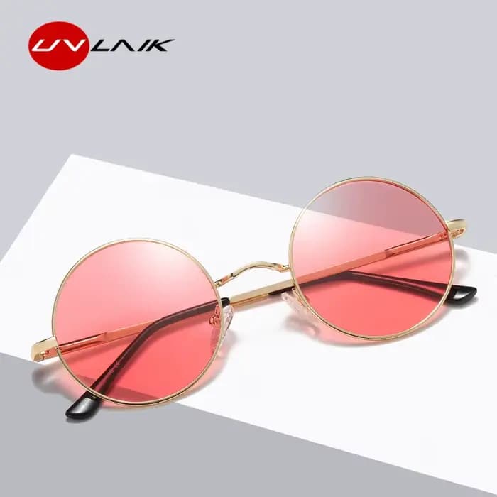 UVLAIK Vintage lunettes de soleil polarisées femmes hommes classique rétro petit rond John Lennon