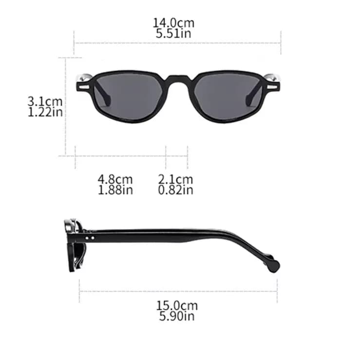 SHAUNA Ins mode populaire petit œil de chat femmes lunettes de soleil rétro clair océan lentille nuances UV400 hommes