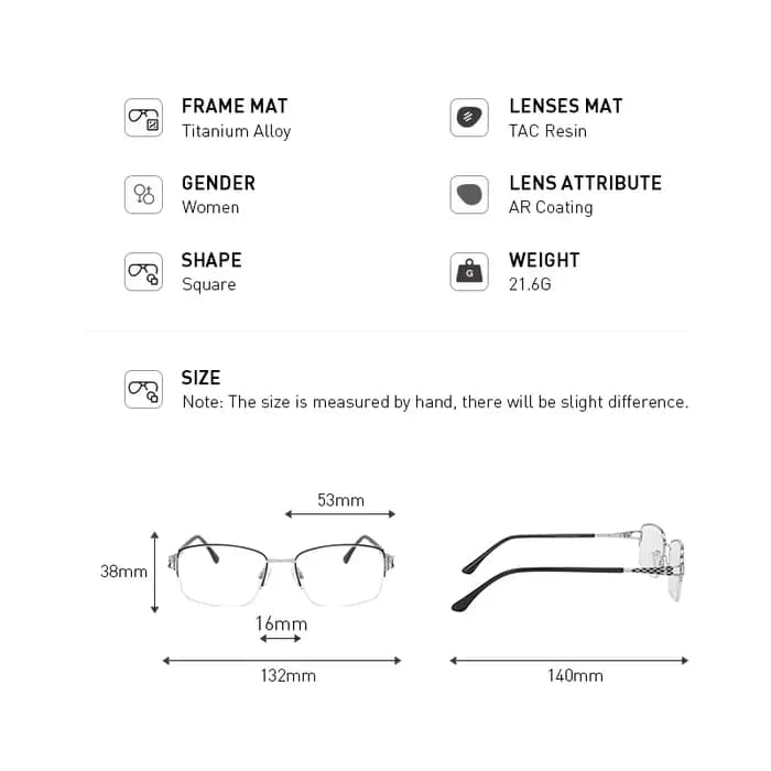 Lunettes de vue rétro pour femmes