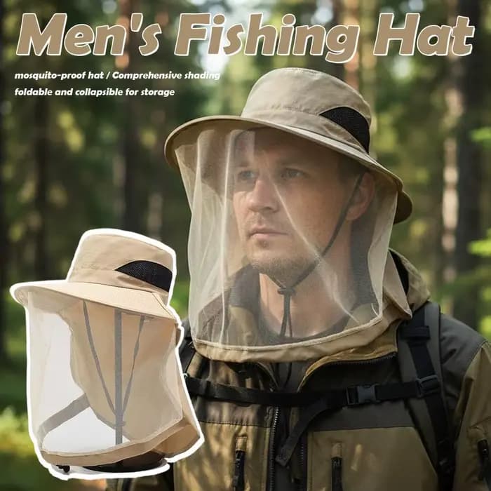 Chapeau de soleil anti-moustiques pour hommes et femmes