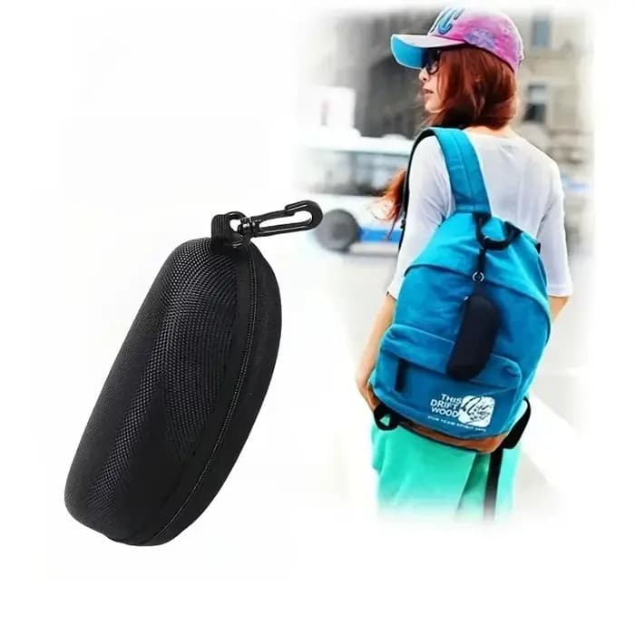 Boîte de protection de lunettes de soleil à fermeture éclair Portable