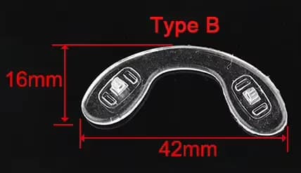 20 coussinets de nez en silicone pour lunettes