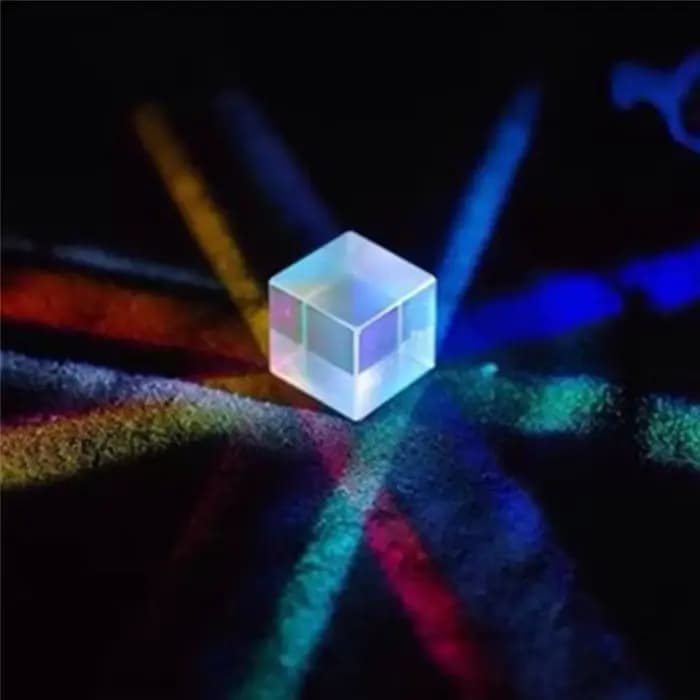 Prisme à lumière vive à six côtés, prisme cubique combiné, faisceau de vitrail, prisme de séparation, expérience optique