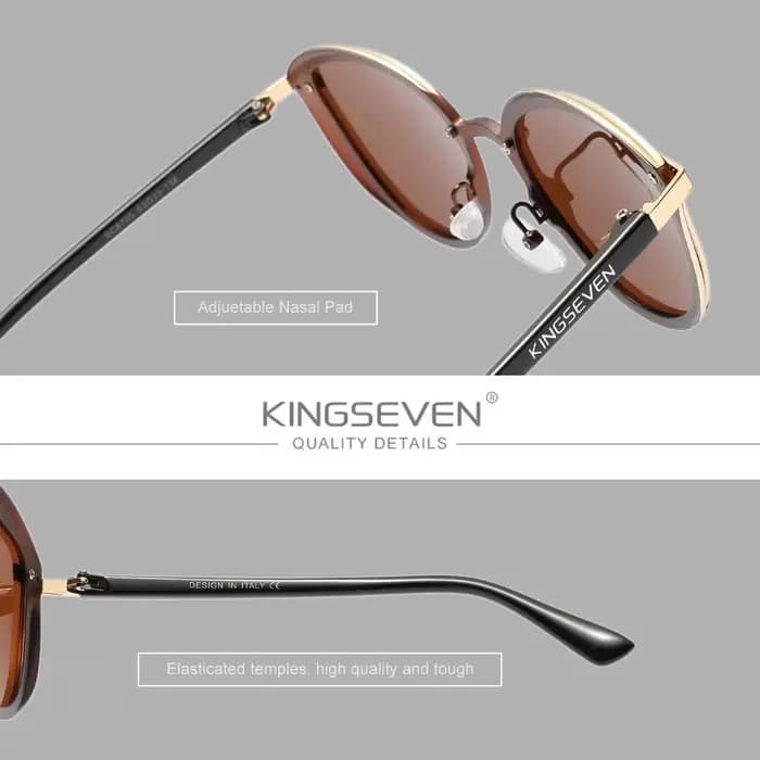 KINGSEVEN Nouveauté Lunettes de soleil œil de chat pour femme