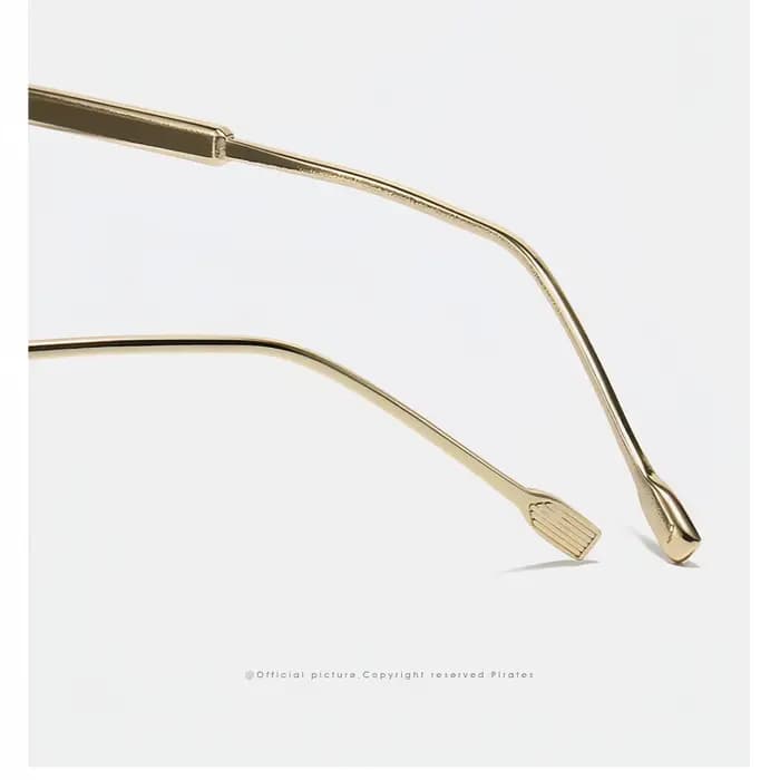 Lunettes de soleil tendance sans cadre polygonales à la mode et uniques pour hommes et femmes