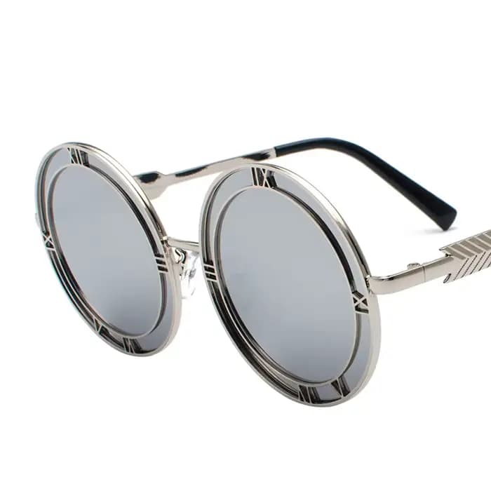 Lunettes de soleil rondes de styliste pour femmes et hommes