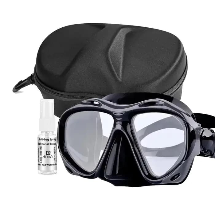 Masque de plongée hypermétropie avec lentilles en verre du Guatemala