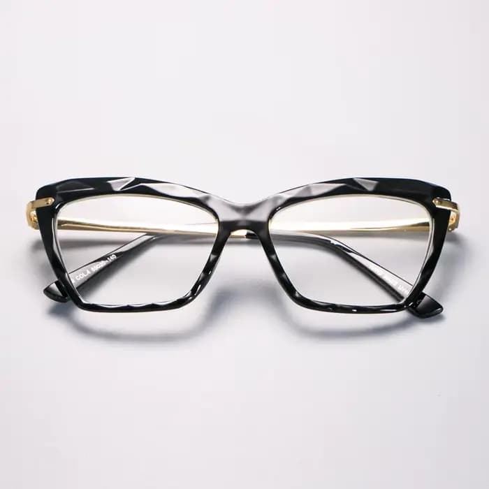 H45591 femmes mode diamant style cadre carré lunettes montures optique ordinateur