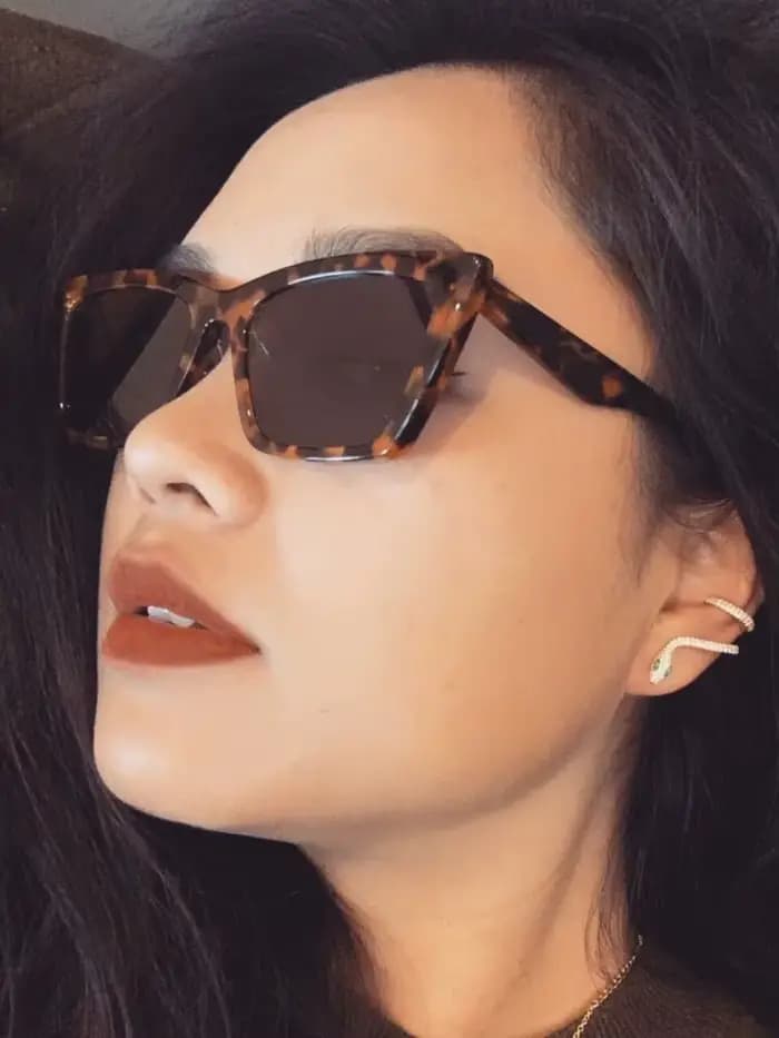 Lunettes de soleil œil de chat vintage INS pour femme