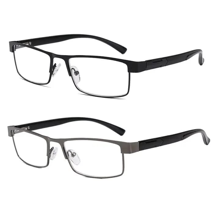 Lunettes de lecture d'affaires en alliage de titane pour hommes