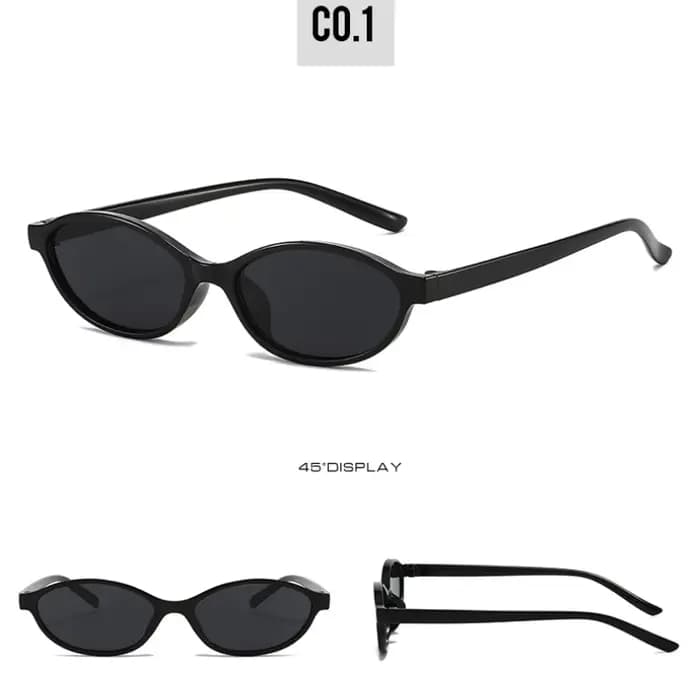 Lunettes de soleil à monture ovale rétro
