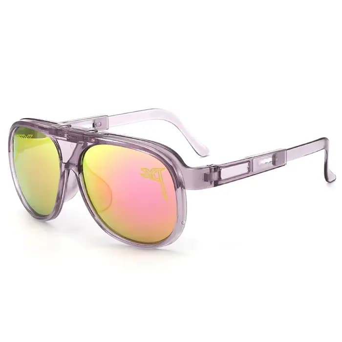 Lunettes de soleil punk à monture relevable