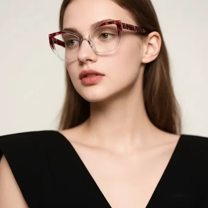Lunettes optiques œil de chat rétro