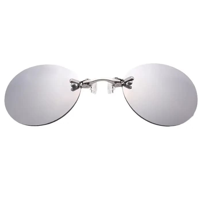 Lunettes de soleil rondes à Clip pour hommes