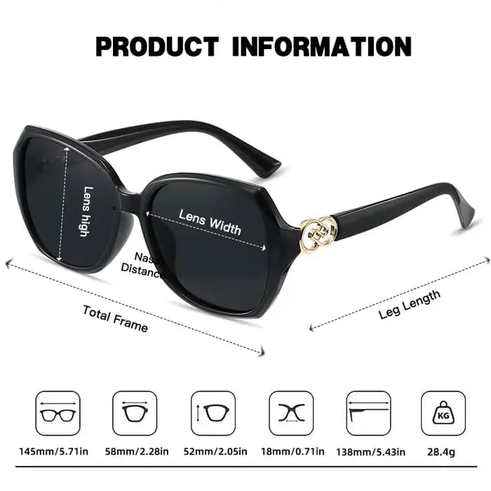 JUNCTURE lunettes de soleil polarisées pour femmes mode