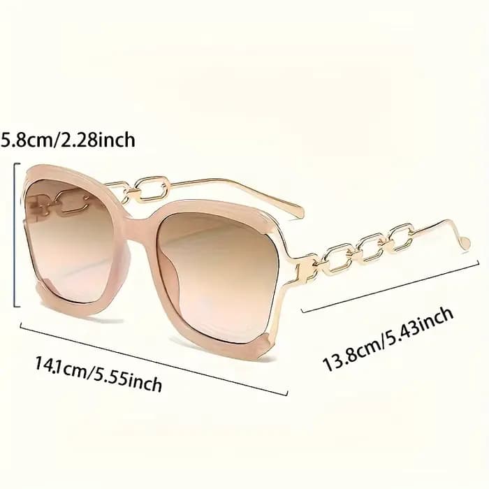 Lunettes carrées chics à la mode