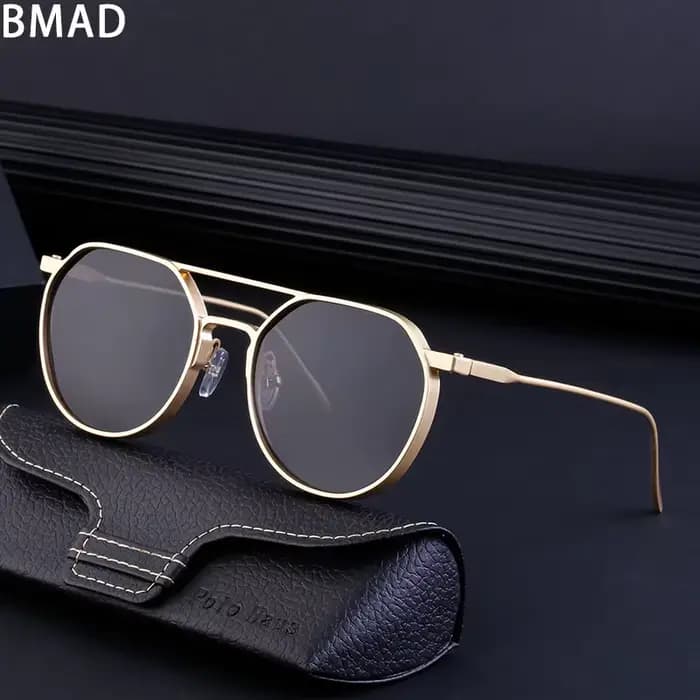 Lunettes de soleil ovales vintage pour hommes