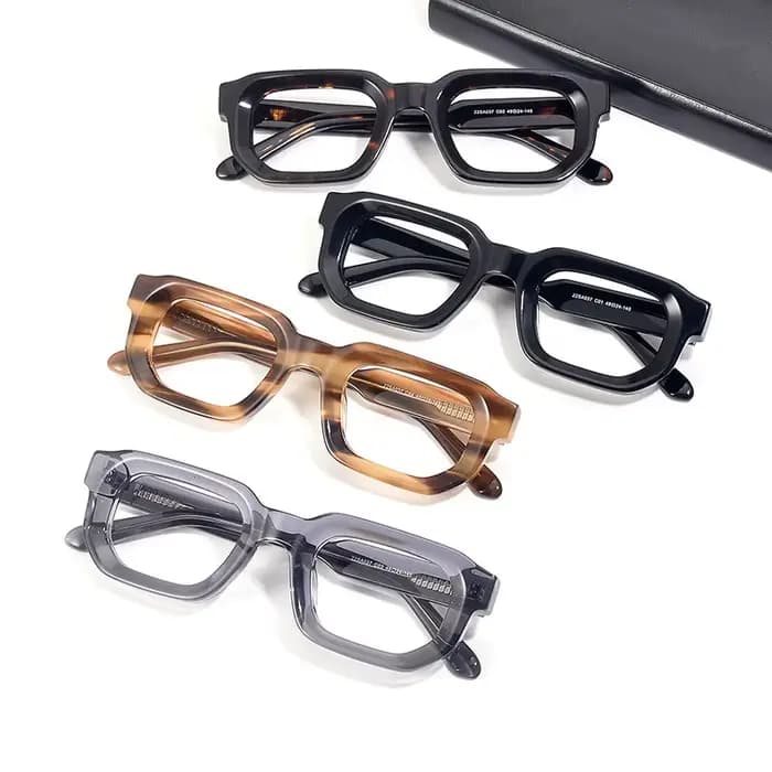 Acétate lunettes cadre hommes clair démonstration lentilles femmes bonne qualité
