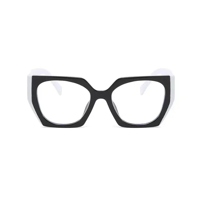 Lunettes photochromiques noires et blanches pour femmes