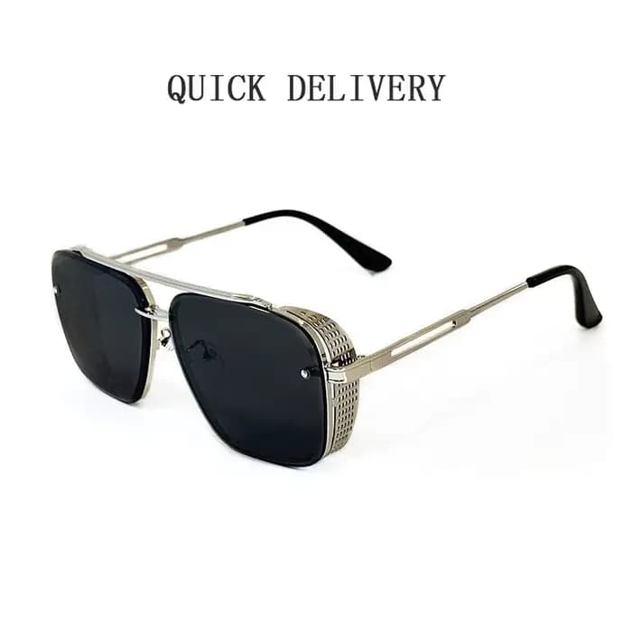 Lunettes de soleil rétro steampunk pour hommes et femmes