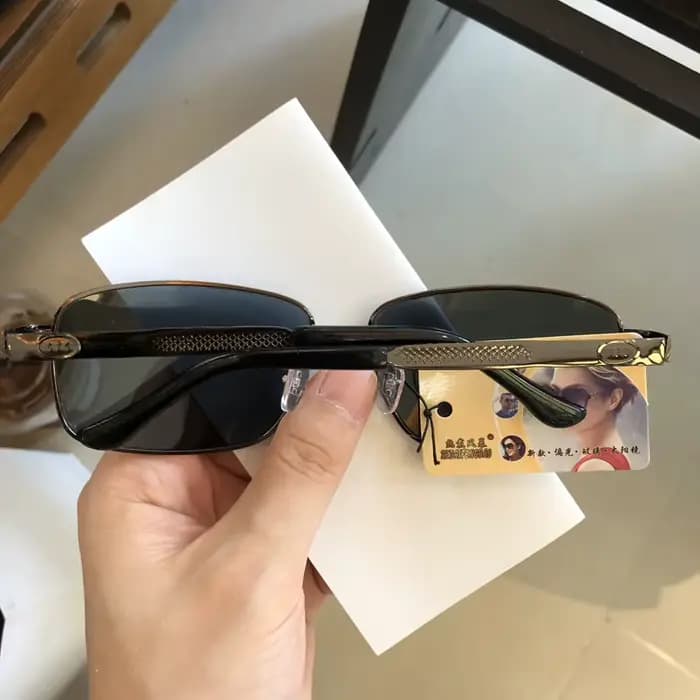 Nouvelles Lunettes de Soleil Vertes Tendance 2026 pour Hommes – Verre Cristal Haute Qualité