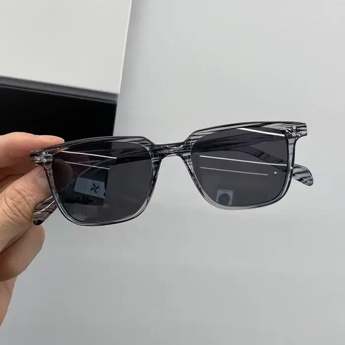 Léopard vert foncé carré lunettes De soleil homme conduite nuances mâle