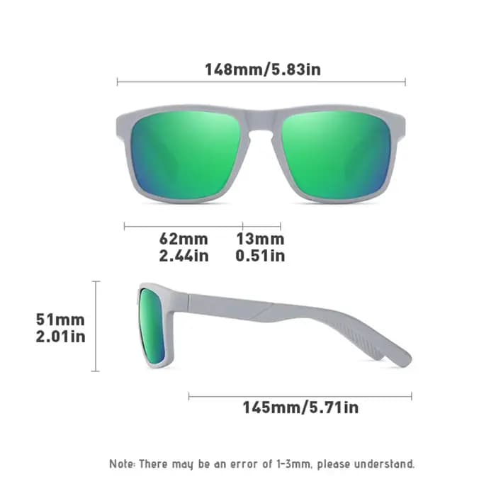 Lunettes de soleil polarisées anti-éblouissement UV400 pour hommes