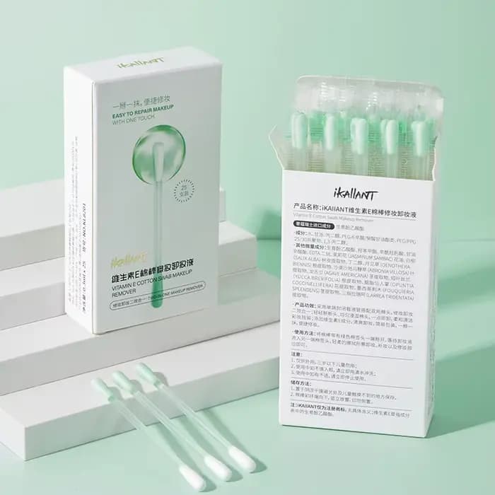25 pièces/boîte coton-tige démaquillant bâton visage yeux lèvres maquillage détails nettoyage liquide eau Portable voyage soins de la peau