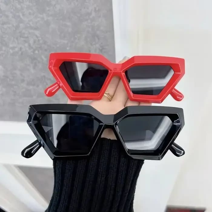 Lunettes de soleil carrées noires pour femmes et hommes