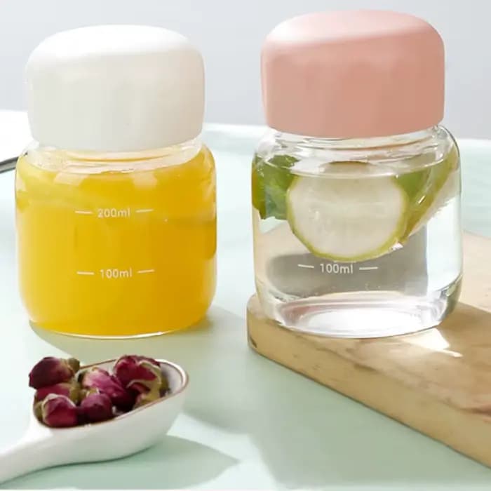 Petit verre à eau HI avec couvercle, portable, mignon, mini cylindrique, document solide, fuite d'eau, tasse à eau pour étudiant, bouteille à boire, 300ml