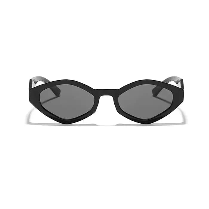 Mode lunettes De soleil œil De chat Vintage marque De luxe concepteur noir irrégulier losange dames
