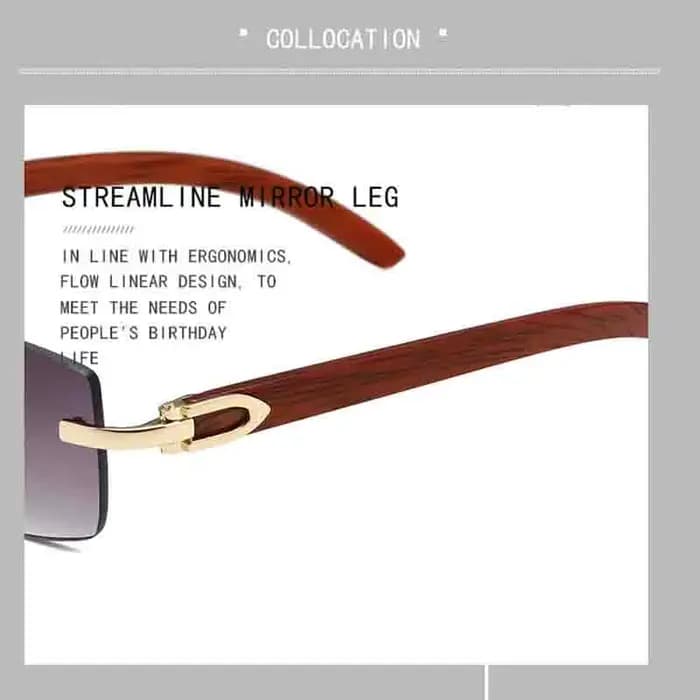 Lunettes de soleil à monture en bois