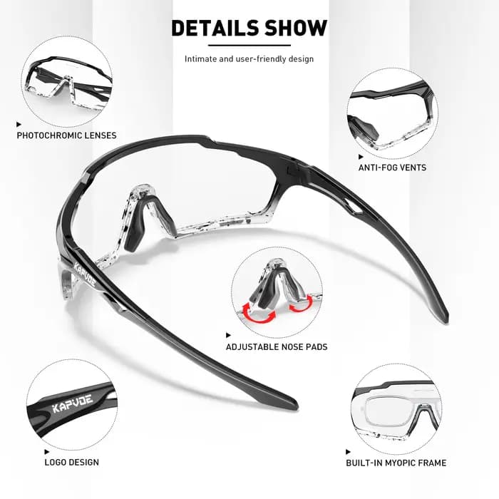 Lunettes de soleil photochromiques SCVCN pour homme
