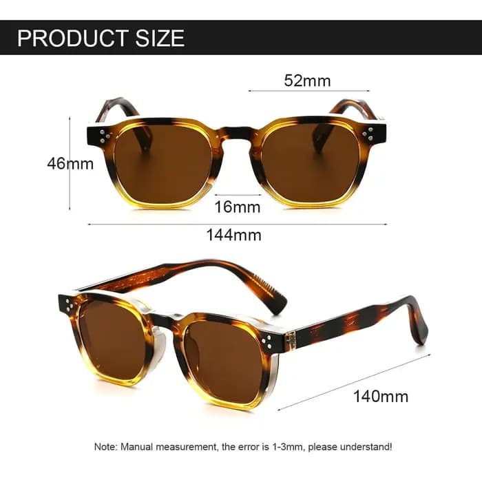 CLOUT GOGGLES Lunettes de soleil carrées rétro tendance pour hommes et femmes
