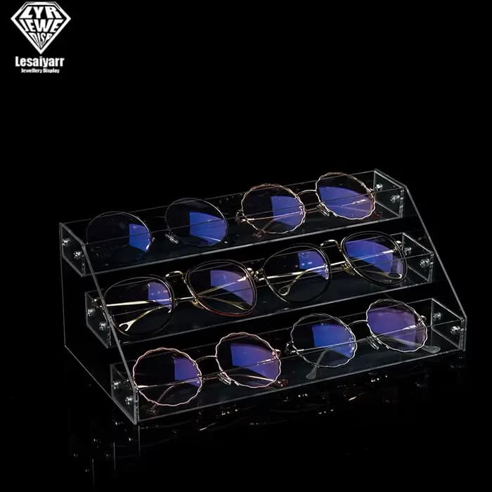 Acrylique 3/4/5/6/7 couches lunettes de soleil lunettes présentoirs lunettes étagère support cadre lunettes de soleil étagère organisateur support de rangement