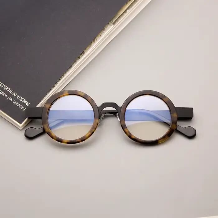 Lunettes optiques en acétate métallique à jante complète à dioptrie haute