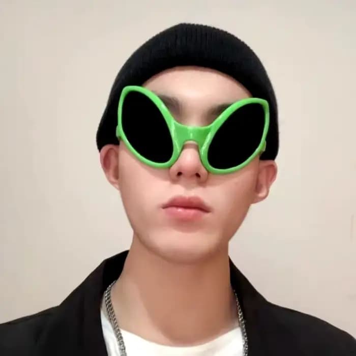 Lunettes de soleil extraterrestres drôles