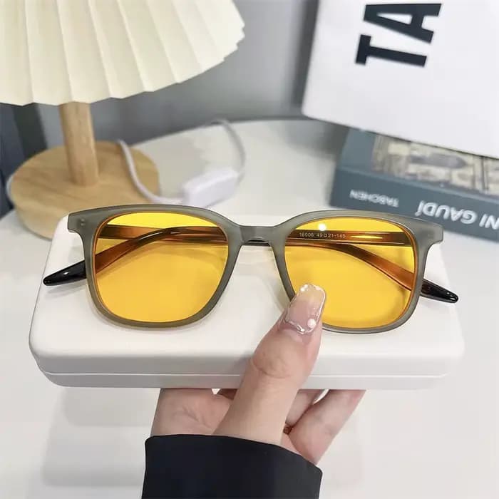Lunettes de soleil rectangulaires de luxe pour hommes et femmes