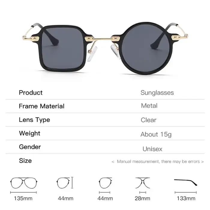 Vintage asymétrique Galsses cadre femmes hommes carré rond lunettes de soleil TR90 myopie optique