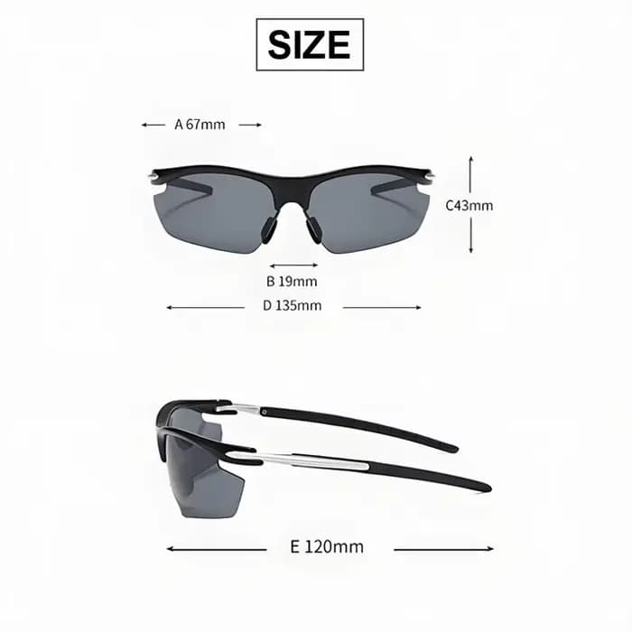 Lunettes de soleil polarisées coupe-vent pour la pêche en plein air
