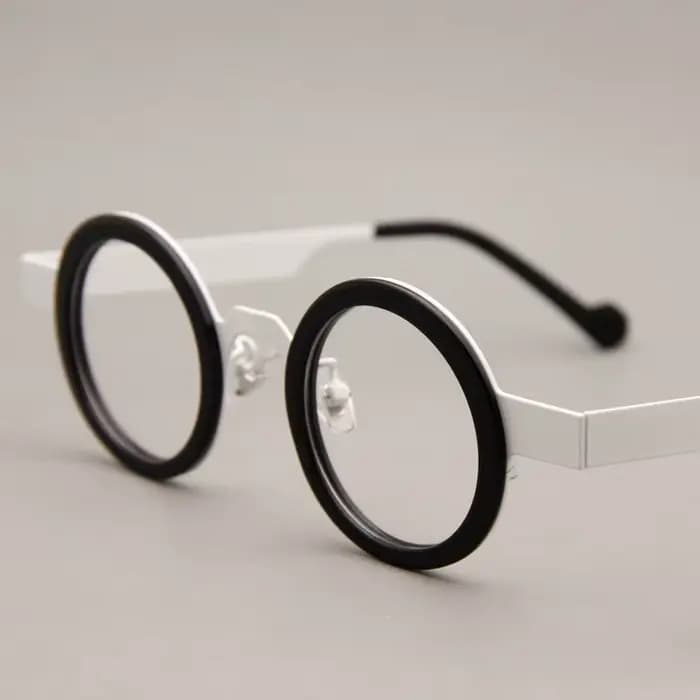 Lunettes optiques en acétate métallique à jante complète à dioptrie haute
